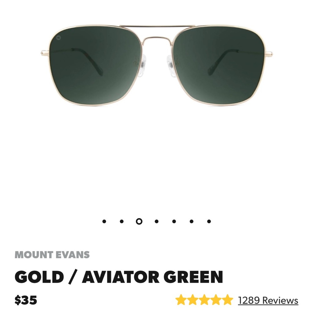 Livho Aviator/Gold/Green 
Polarized sunglasses 
Uv 400  protection(New open box)